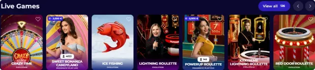 live dealer games en realtime entertainment bij Morospin